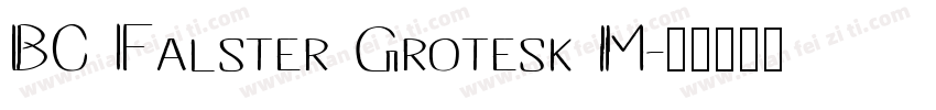 BC Falster Grotesk M字体转换